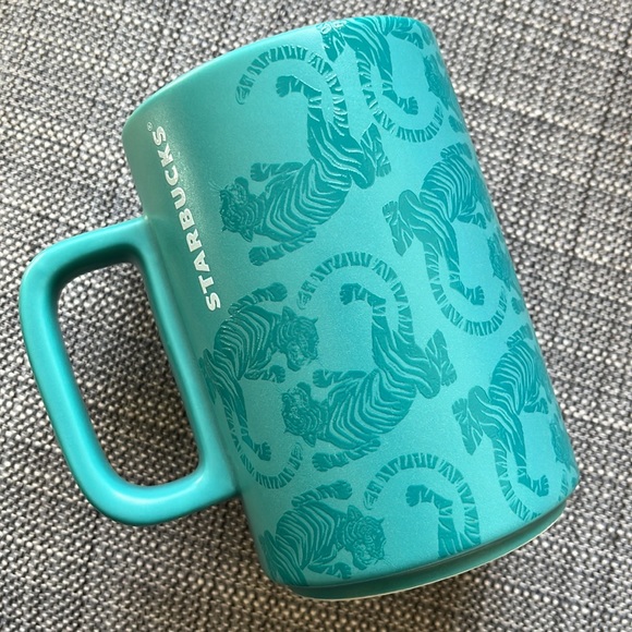 Starbucks Teal Tiger Mug - Picture 1 of 3
